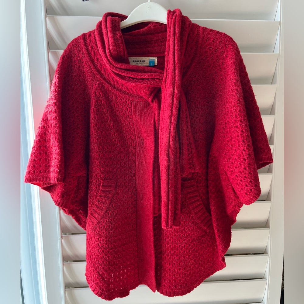 Anthropologie knit cape
